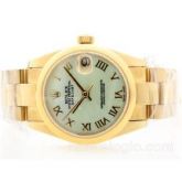 Relogio Rolex Datejust Gold Automatico Vidro Safira