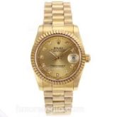 Relogio Rolex Datejust Gold Automatico Vidro Safira