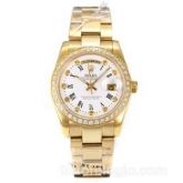 Replica Rolex Day-Date Gold Diamante Bezel Automatico