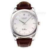 Rolex Cellini Luminous Couro Vidro Safira Nova Coleção