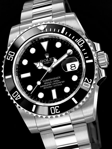 Relógio Rolex Submariner Automático Safira Black
