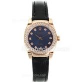 Rolex Cellini Diamante Couro Vidro Safira Nova Coleção