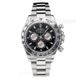 Replica Relogio Rolex Daytona Automatico Safira Dial Preto
