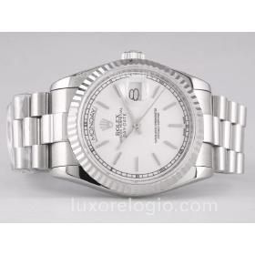 Replica Rolex Day-Date Automatico Safira Dial Branco